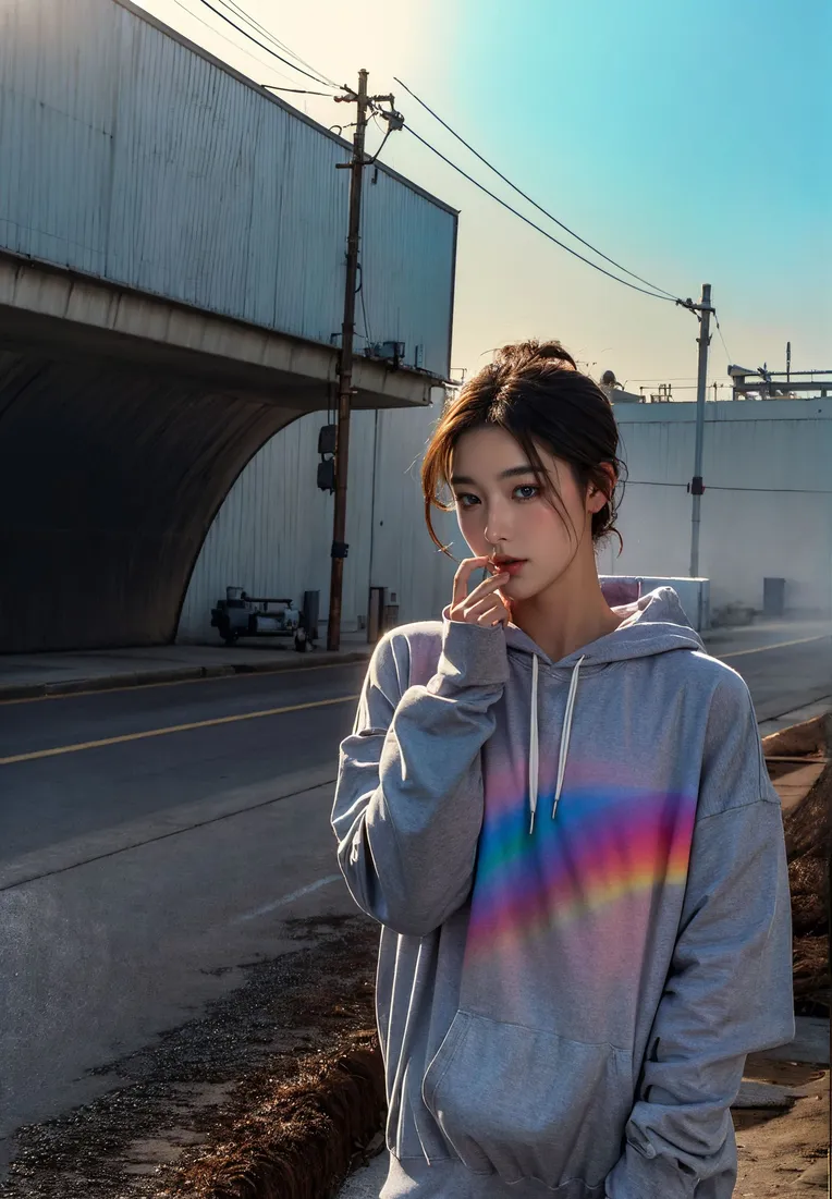 Realistic,Street Photography,Girl,Checkpoint,SD 1.5