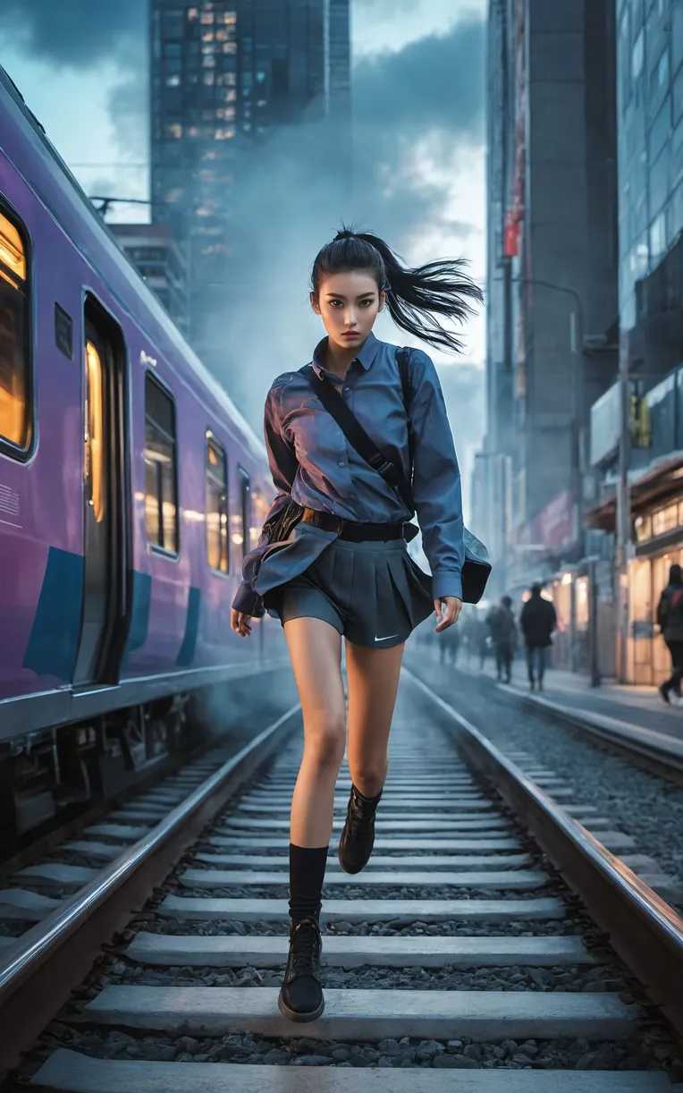 Realistic,Street Photography,Girl,Checkpoint,SDXL
