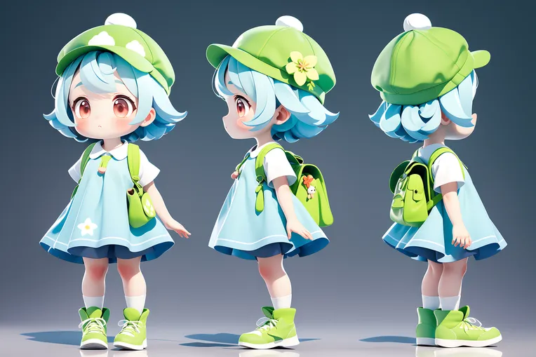 Cartoon style,Digital Painting Media,Girl,Checkpoint,SD 1.5