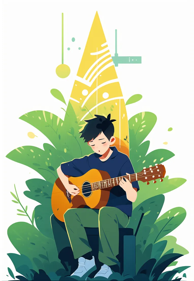 Flat,Flat Illustration,Girl,LoRA,SD 1.5