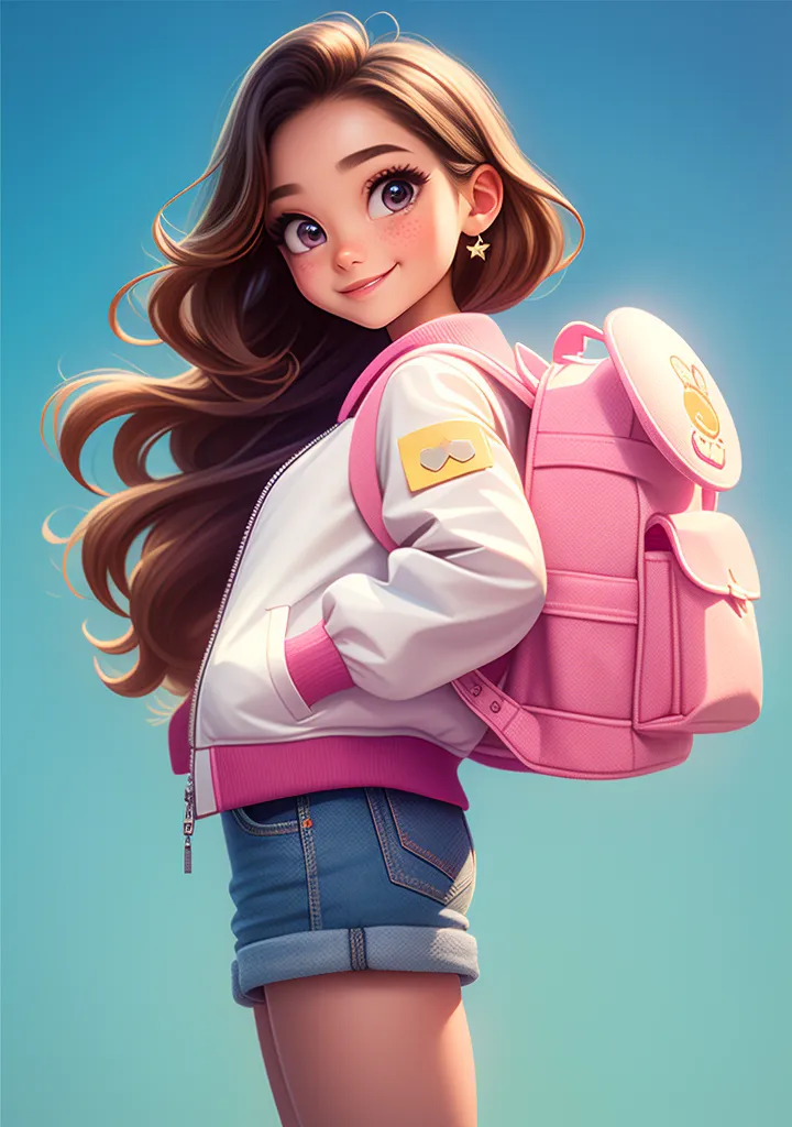 Cartoon style,Digital Painting Media,Girl,Checkpoint,SD 1.5