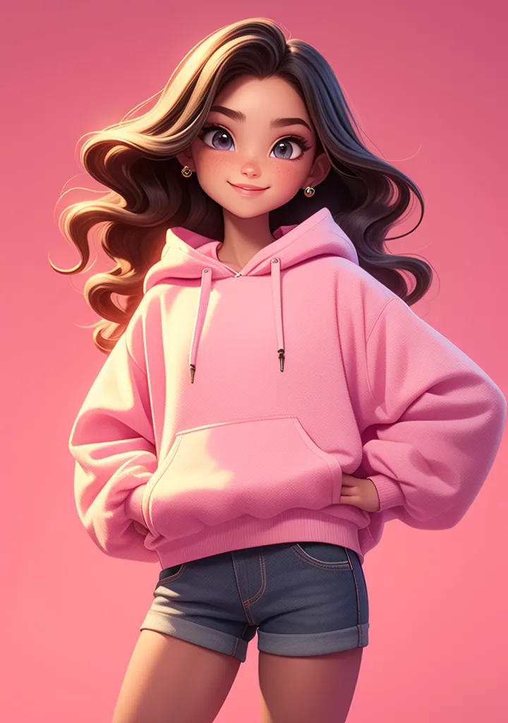 Cartoon style,Digital Painting Media,Girl,Checkpoint,SD 1.5