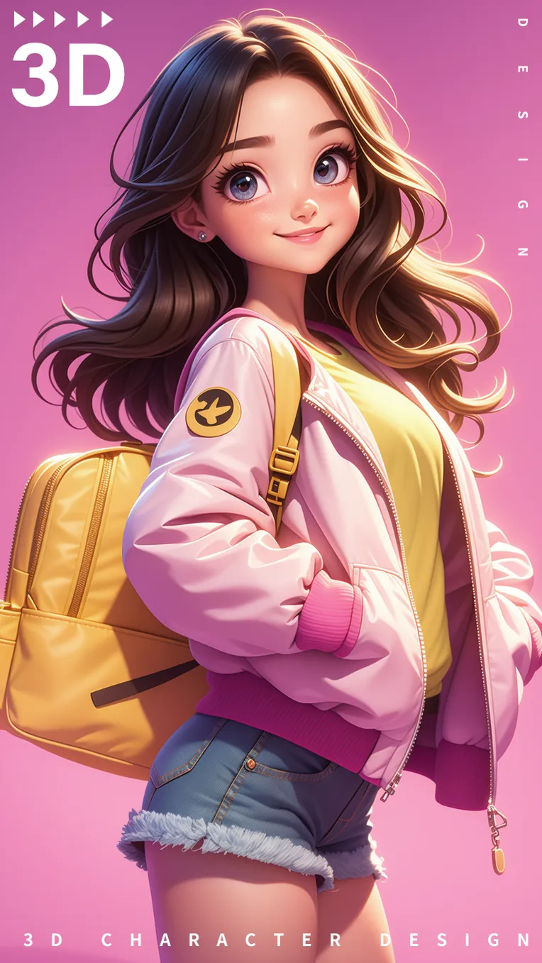 Cartoon style,Digital Painting Media,Girl,Checkpoint,SD 1.5