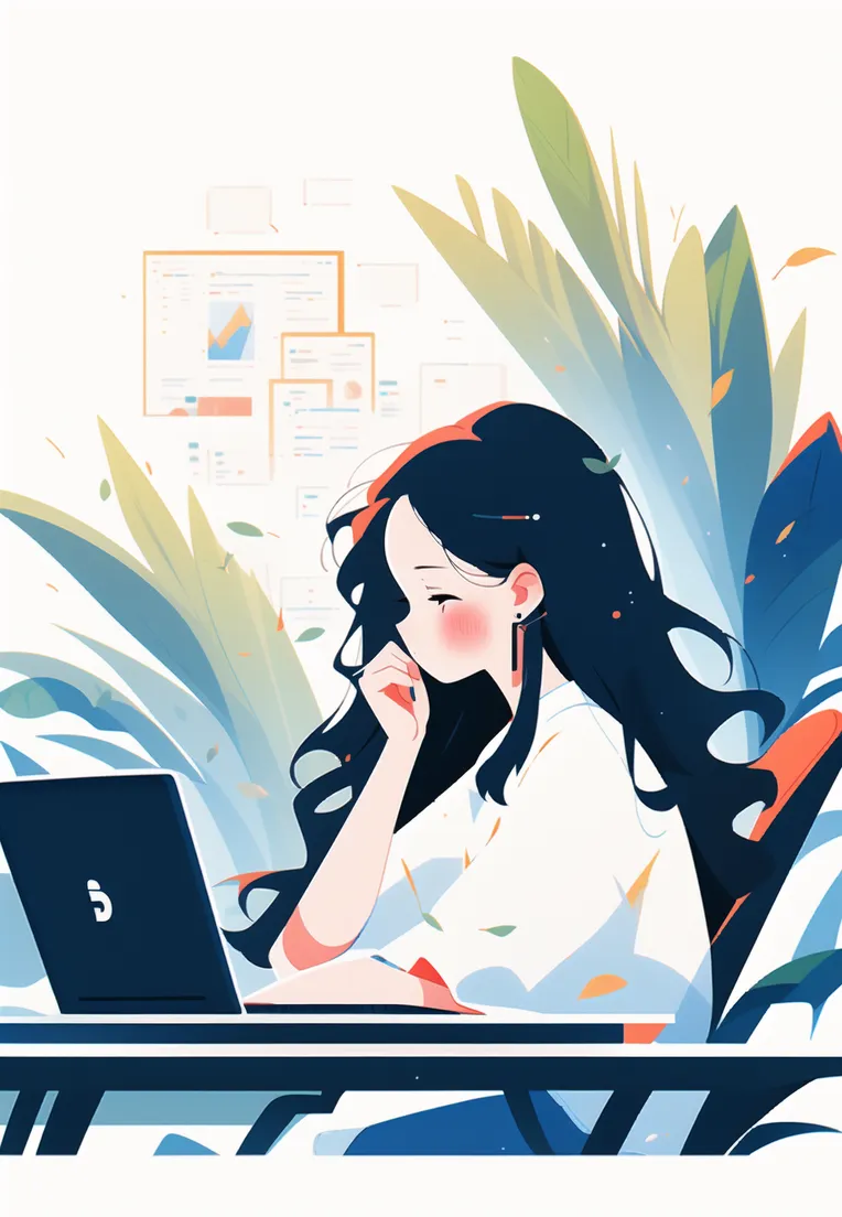 Flat,Flat Illustration,Girl,LoRA,SD 1.5