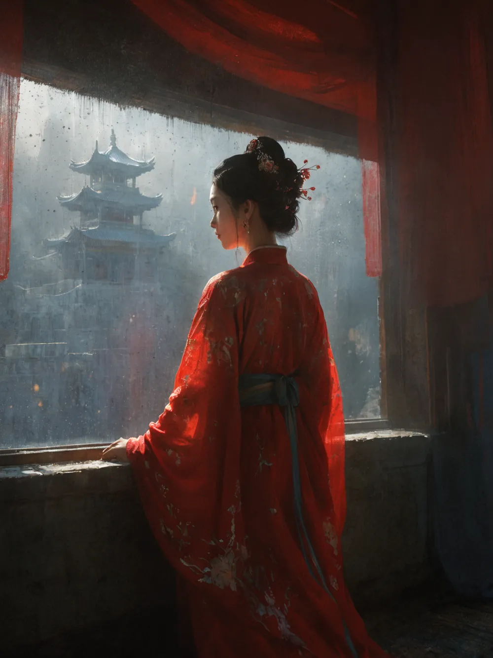 AdamXL丨厚涂高级感丨油画质感画风丨修仙水墨-LoRA-超梦_Adam在此-LiblibAI