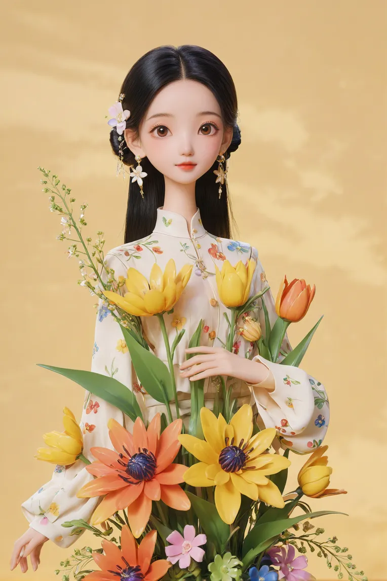 CGI style,Anime Style,Girl,LoRA,SDXL