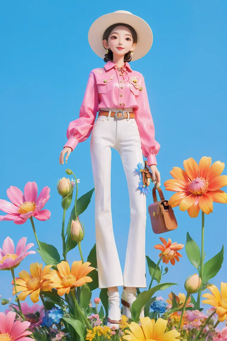 CGI style,Anime Style,Girl,LoRA,SDXL