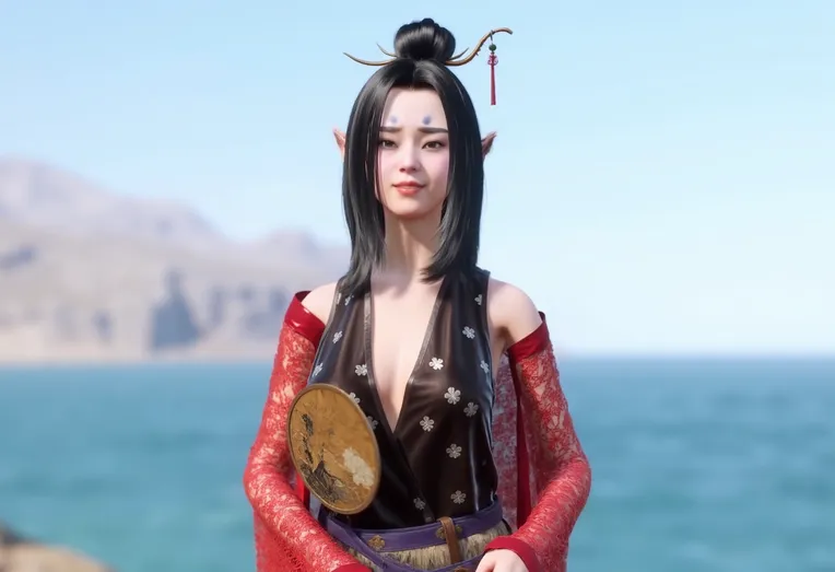 CGI style,Anime Character,Girl,LoRA,FLUX.1