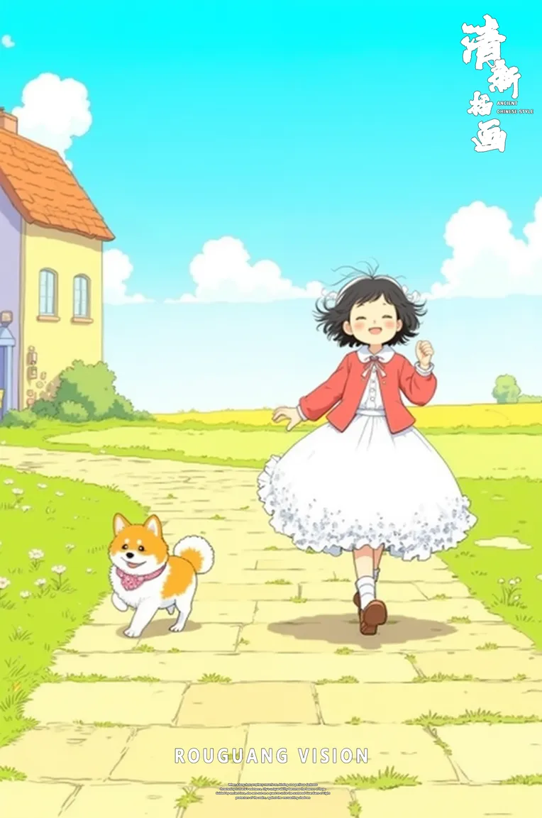 Kids' Illustration,Girl,Style Boost,LoRA,FLUX.1