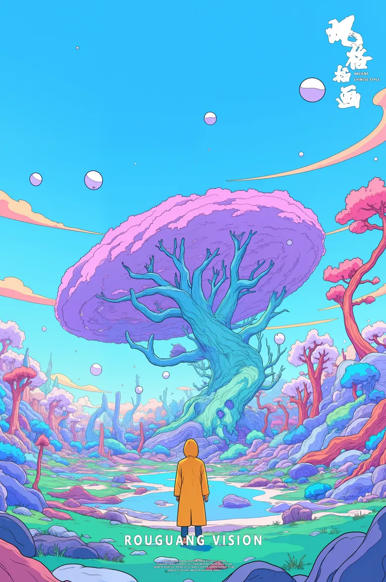 Traditional Painting Media,Girl,Style Boost,LoRA,FLUX.1