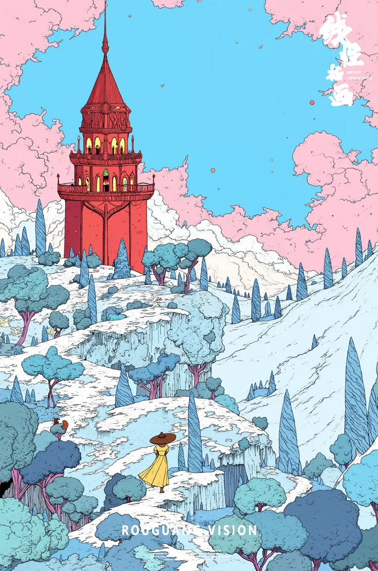 Traditional Painting Media,Style Boost,Landscape,LoRA,FLUX.1