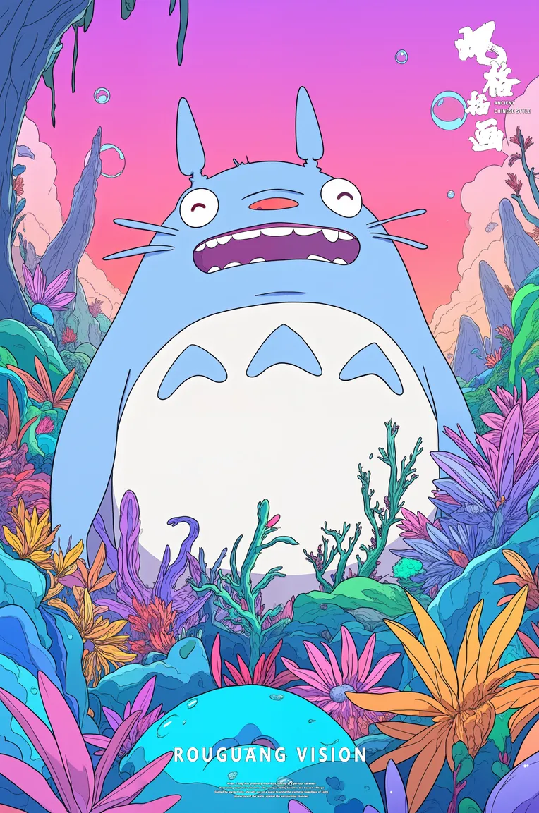 Traditional Painting Media,Girl,Style Boost,LoRA,FLUX.1