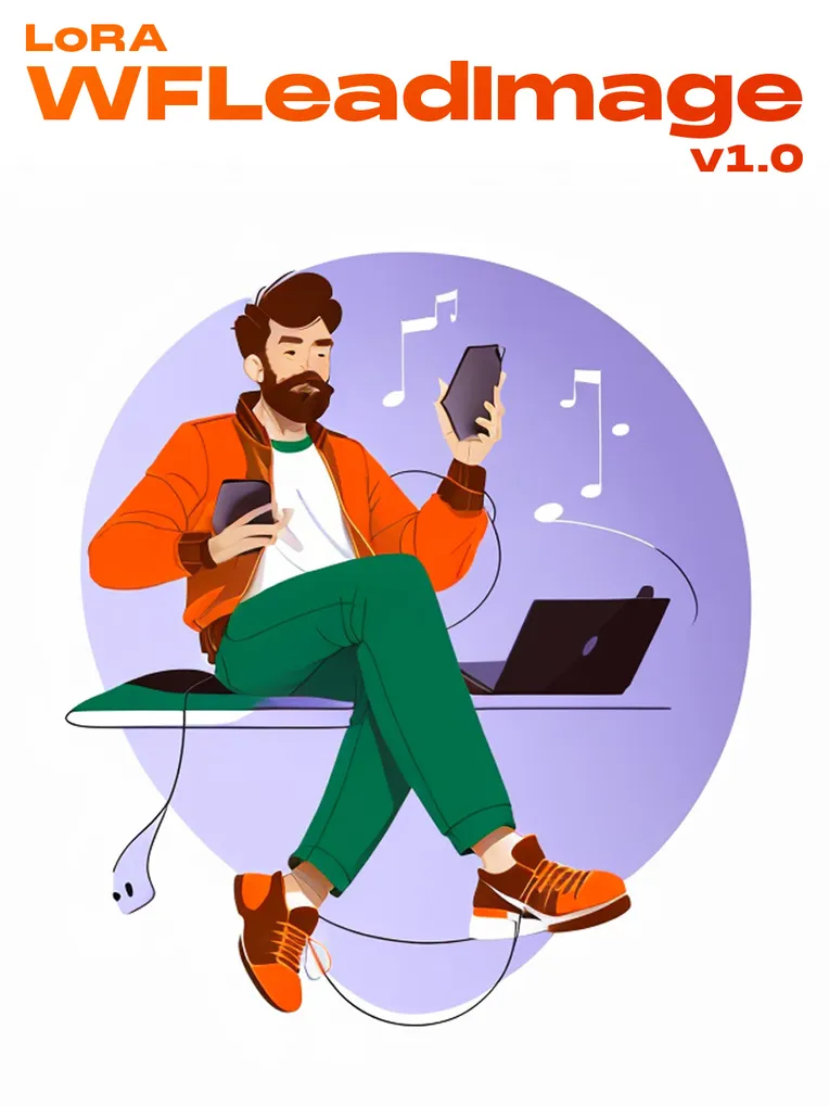 Flat,Flat Illustration,Girl,LoRA,SD 1.5