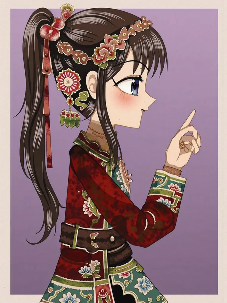 Cartoon style,Girl,Style Boost,LoRA,FLUX.1