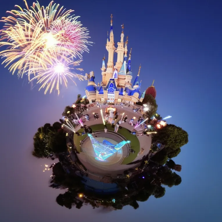 Cartoon style,Digital Painting Media,Building,LoRA,HunyuanDiT v1.2