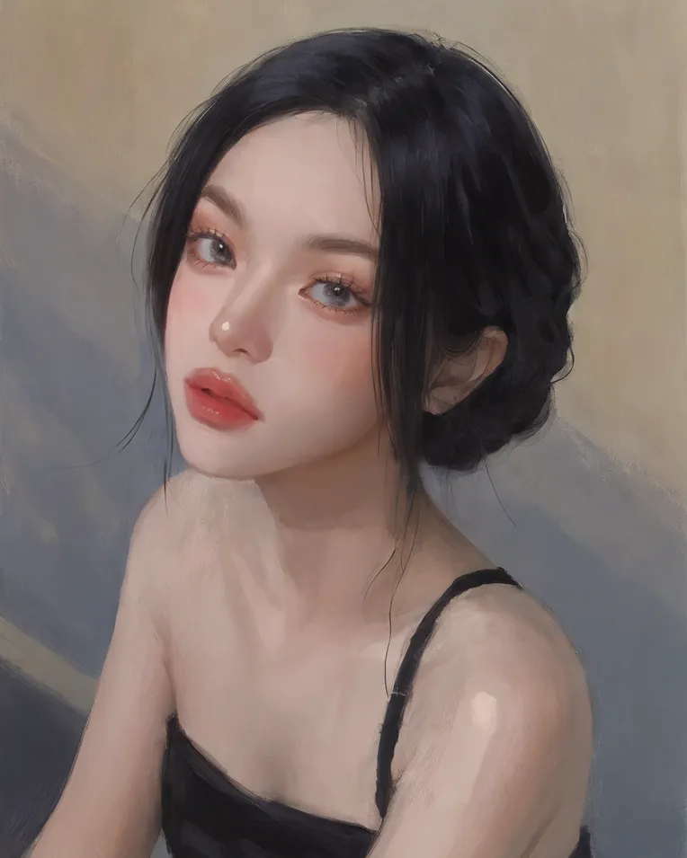 Classic Painting,Traditional Painting Media,Girl,LoRA,SD 1.5