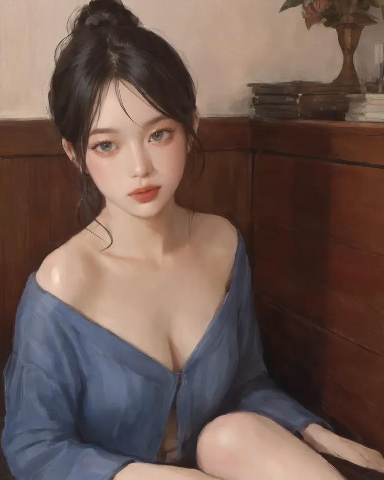 Classic Painting,Traditional Painting Media,Girl,LoRA,SD 1.5