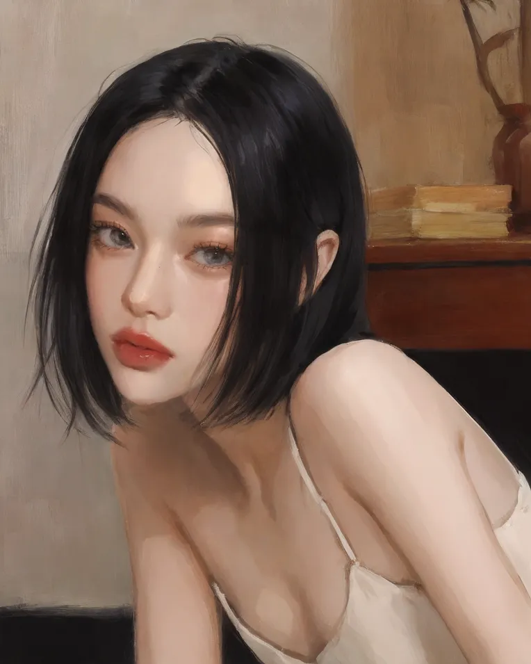 Classic Painting,Traditional Painting Media,Girl,LoRA,SD 1.5