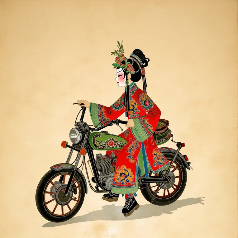 Traditional Painting Media,Girl,Physical/Facial feature,LoRA,FLUX.1