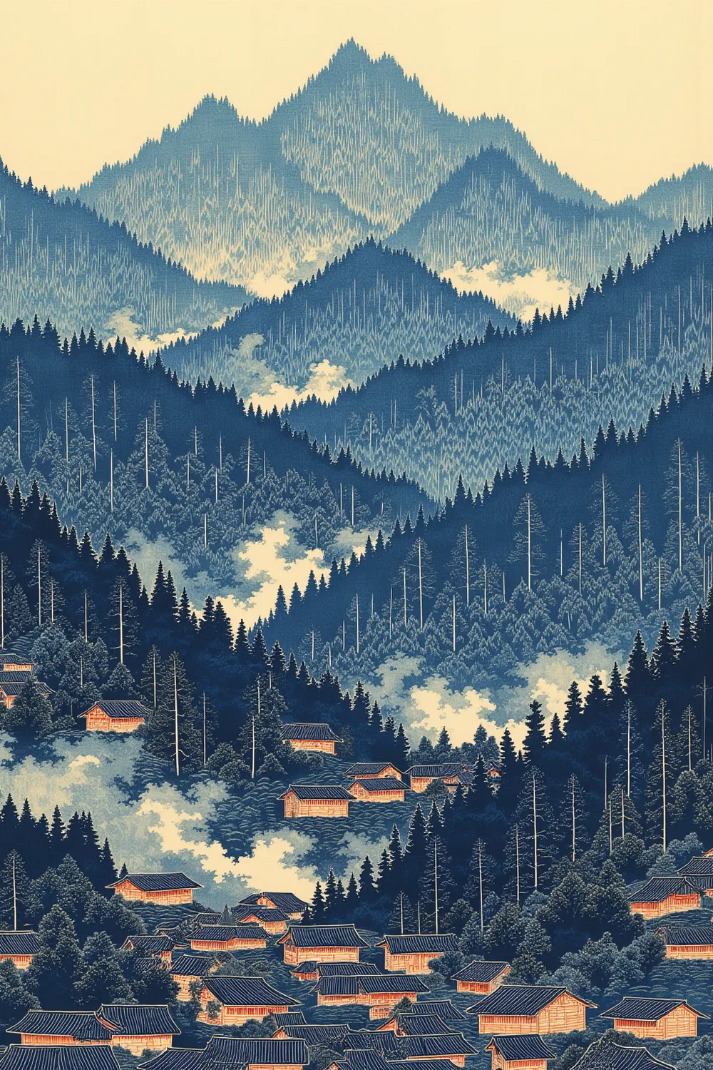 苗染美术》版画风格模型_适用于大多数独特的版画效果和生成对象-LoRA