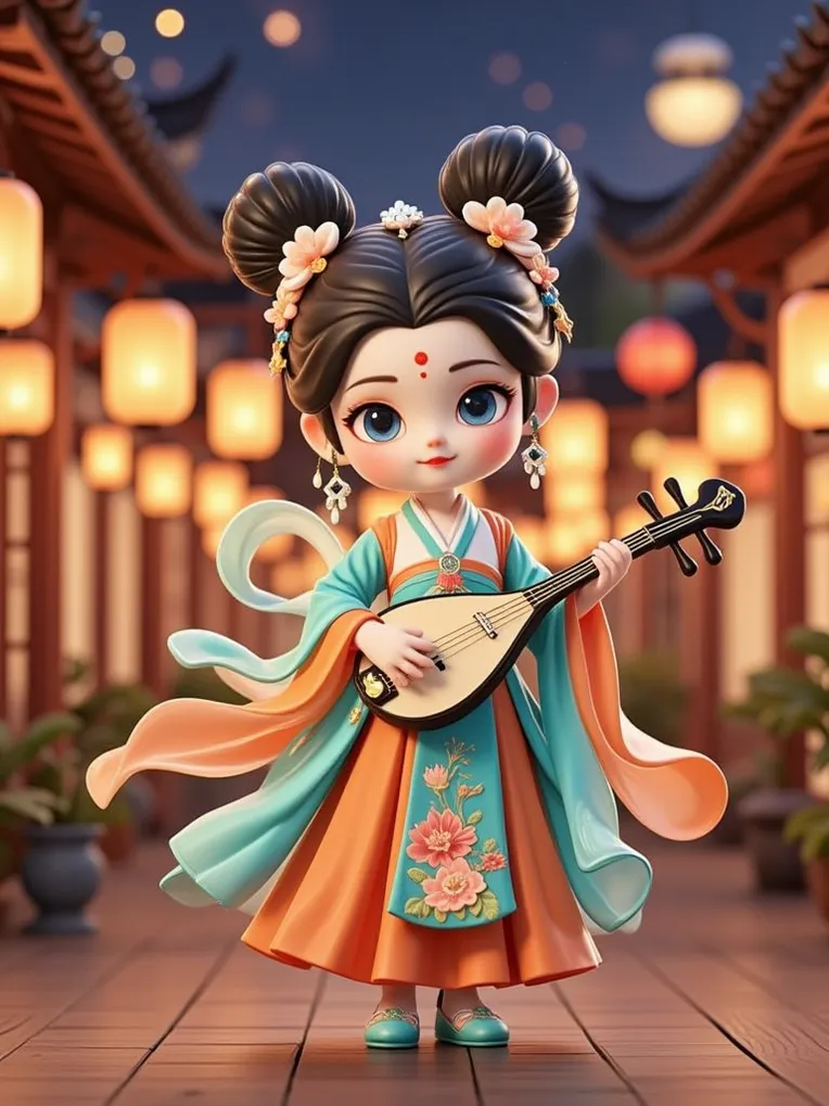 Cartoon style,Girl,Physical/Facial feature,LoRA,FLUX.1