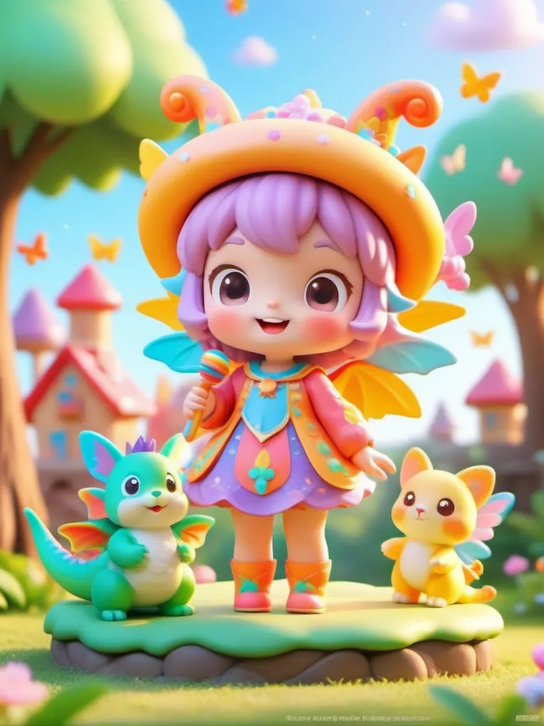 Cartoon style,Girl,Style Boost,LoRA,SDXL