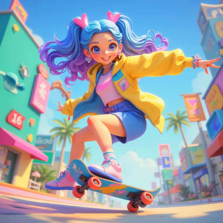 Anime,Cartoon style,Girl,LoRA,FLUX.1