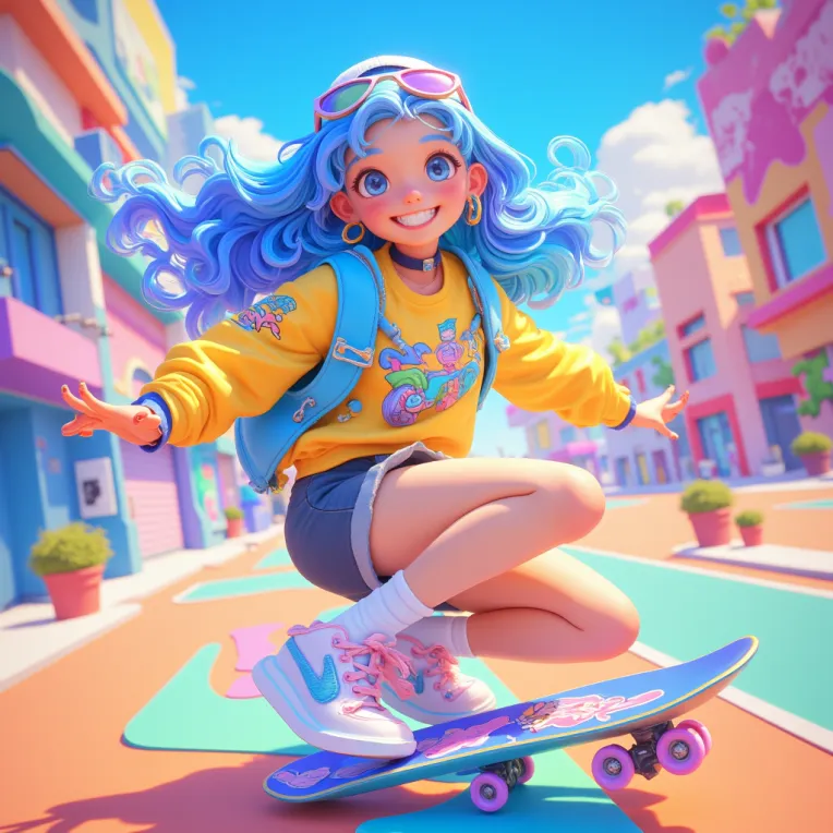 Anime,Cartoon style,Girl,LoRA,FLUX.1