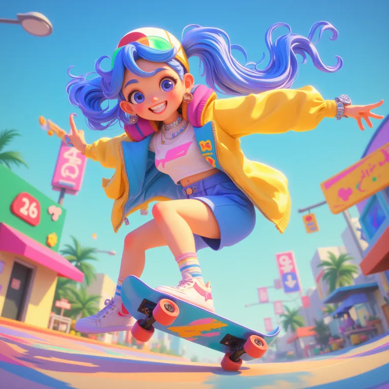 Anime,Cartoon style,Girl,LoRA,FLUX.1