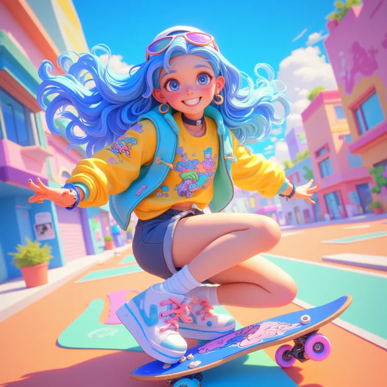 Anime,Cartoon style,Girl,LoRA,FLUX.1