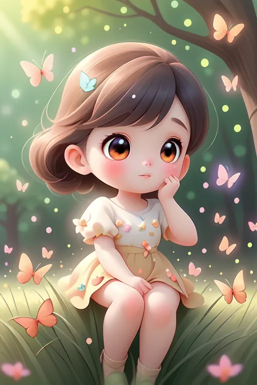 Cartoon style,Digital Painting Media,Girl,Checkpoint,SD 1.5