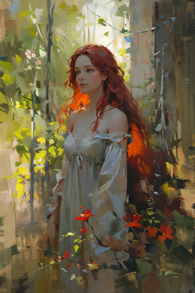 Classic Painting,Traditional Painting Media,Girl,Checkpoint,SD 1.5
