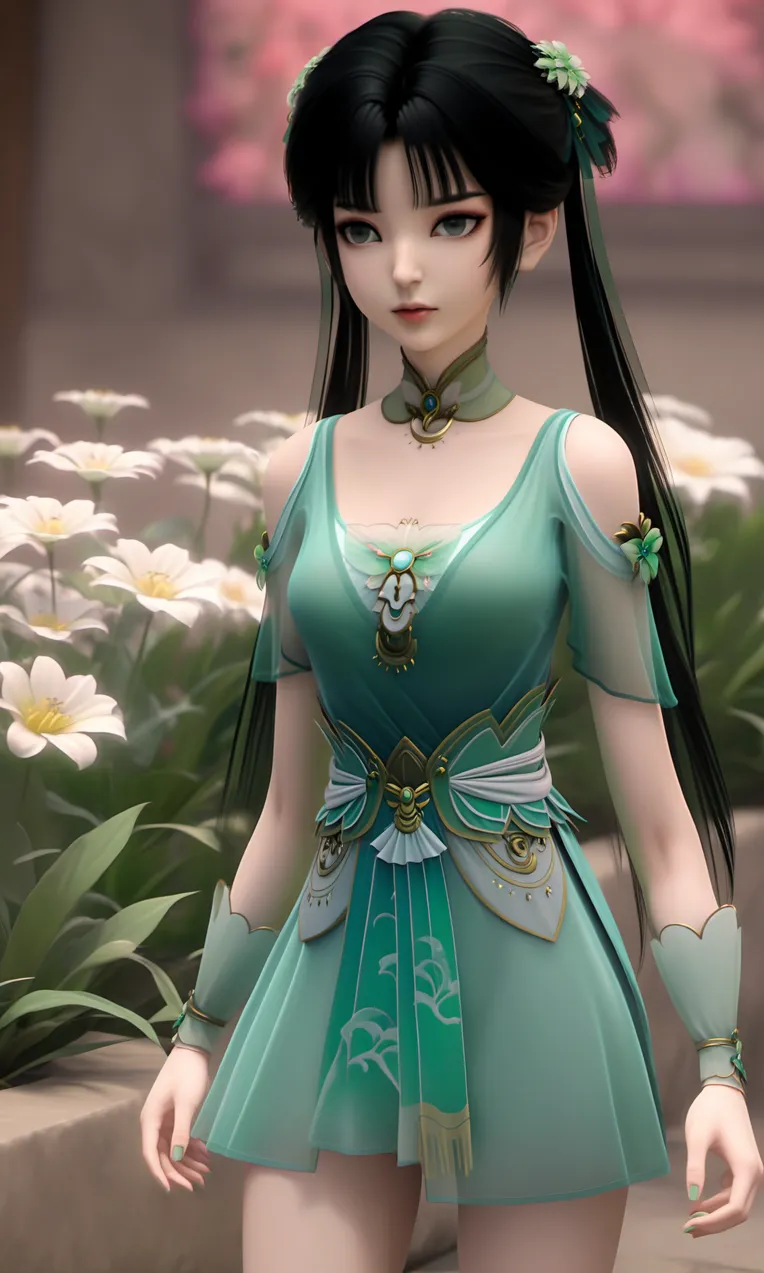 CGI style,Anime Character,Girl,LoRA,SDXL