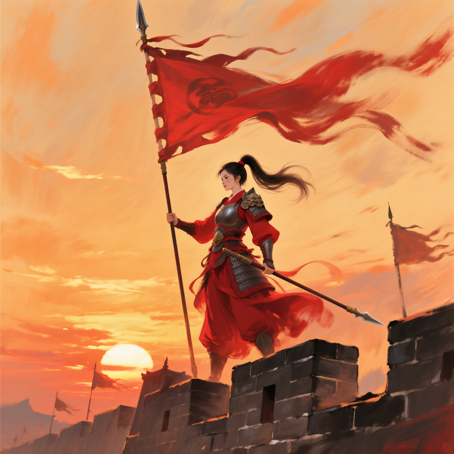 Guofeng character IP illustration 国风人物 IP 插画
