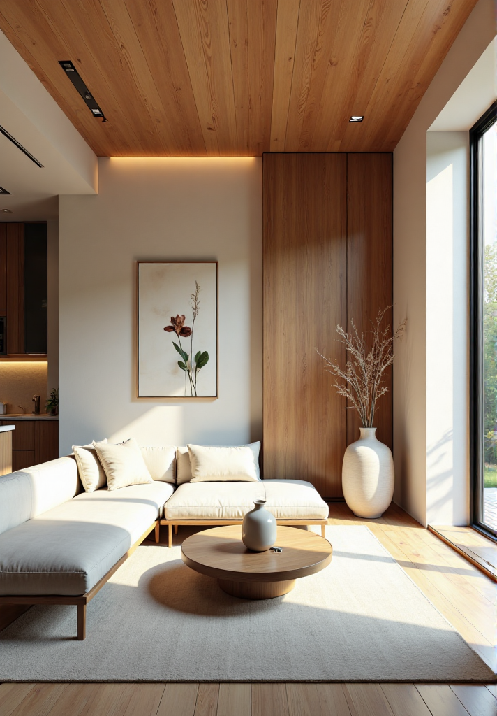 Minimalist living room with light and shadow 光影极简主义客厅