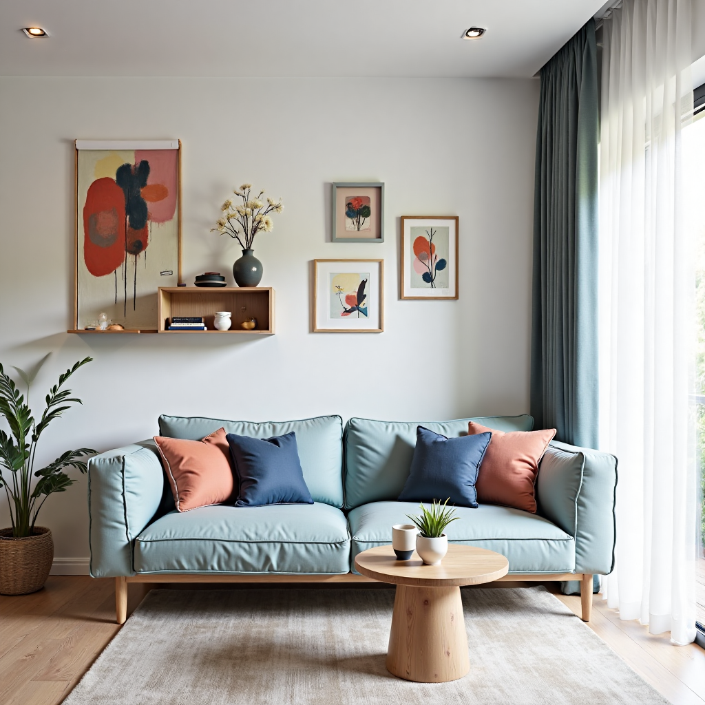 Nordic Instagram-style living room 北欧ins风客厅