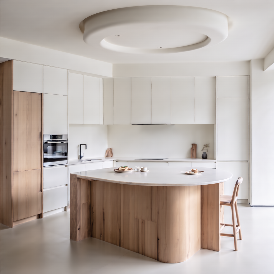  Modern minimalist kitchen design 现代简约厨房设计