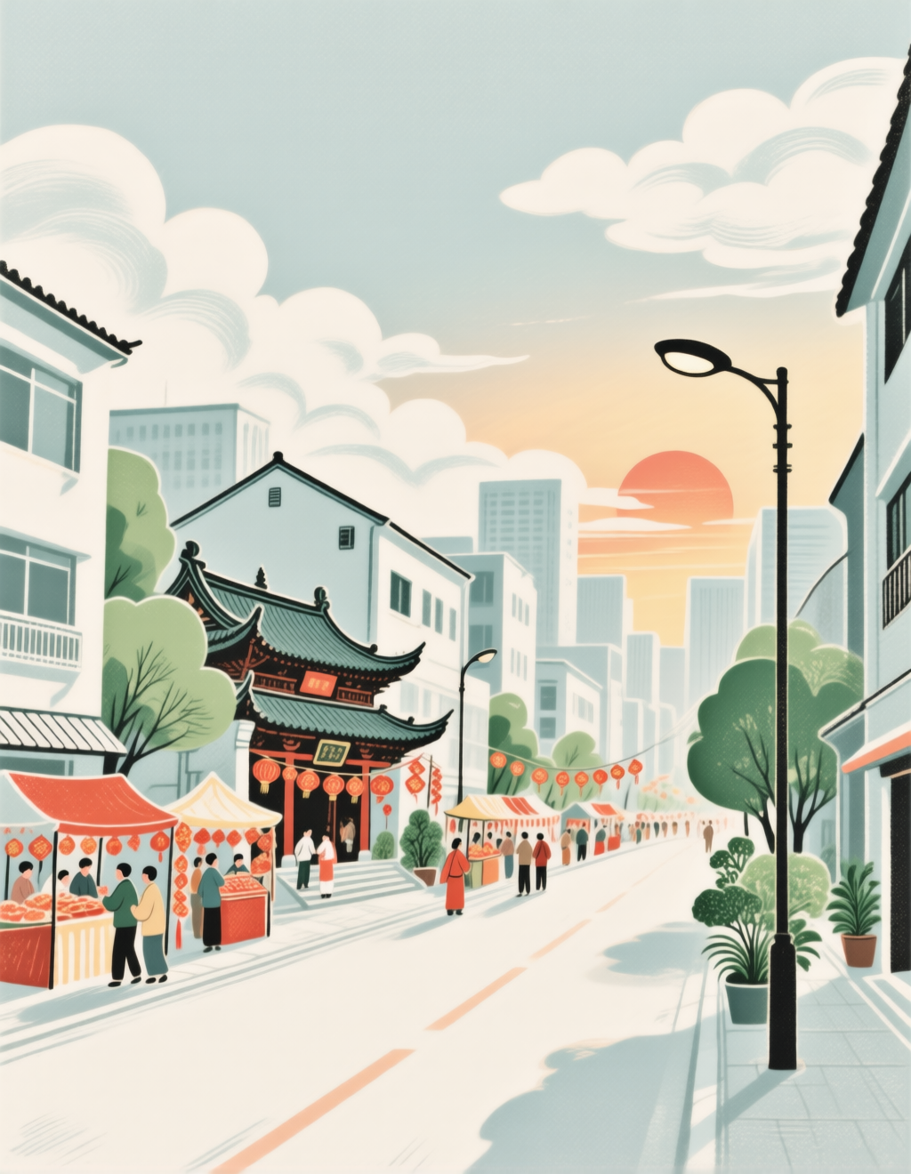 Modern style illustration 现代风格插画