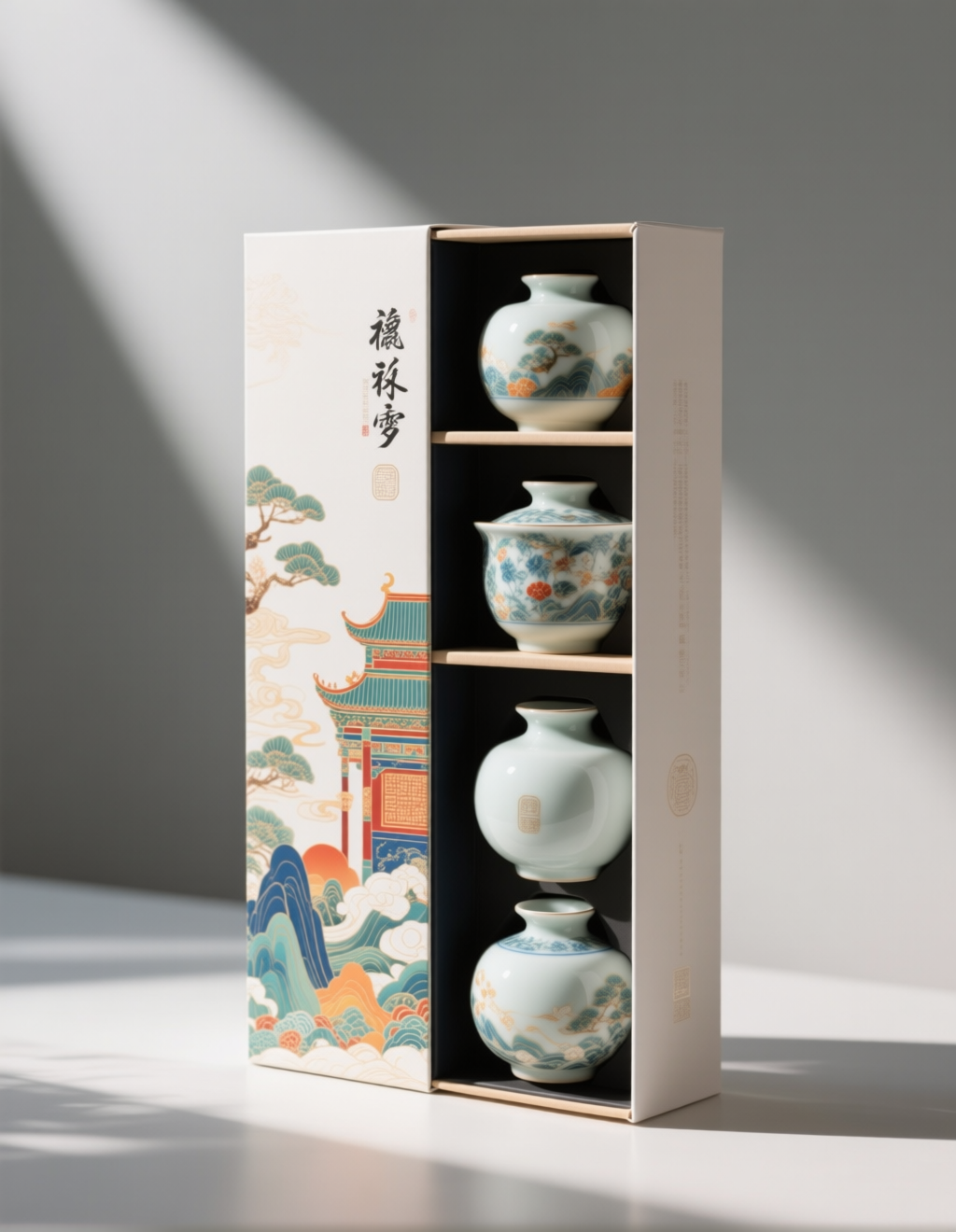 High-end ceramic gift box packaging 高端陶瓷礼盒包装