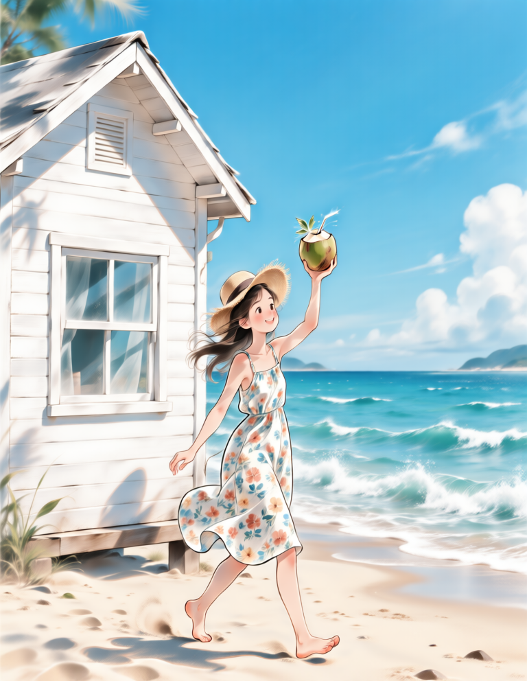 Fresh Vacation Illustration Style 清新度假插画风