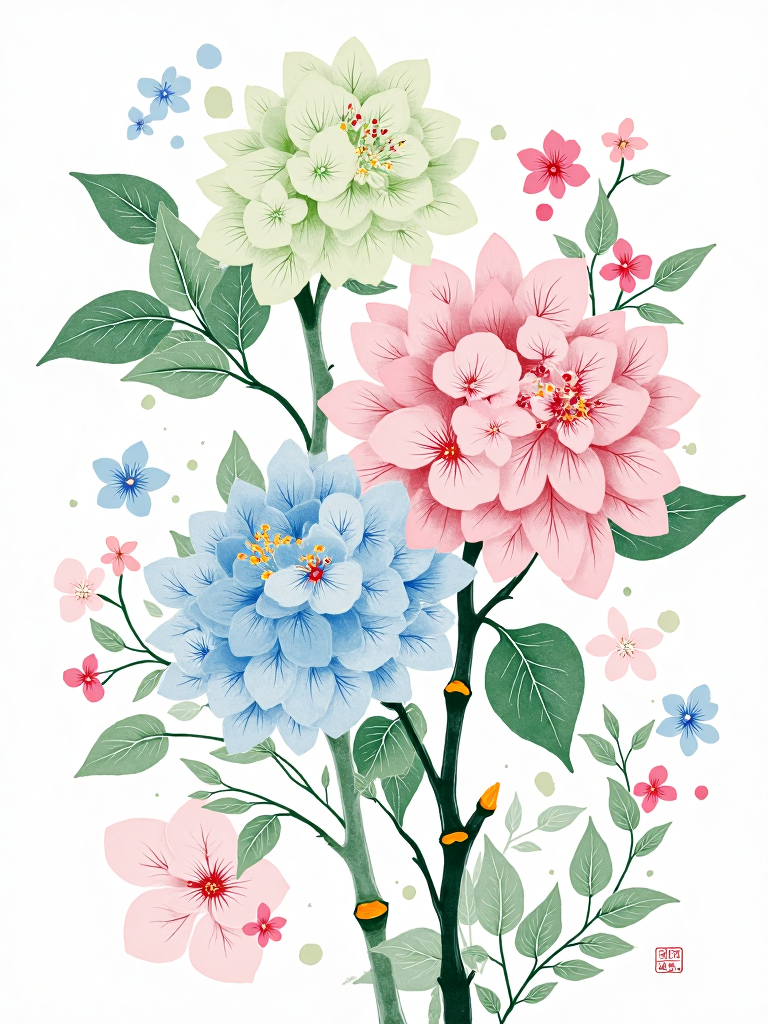 Summer Hydrangea 夏日绣球
