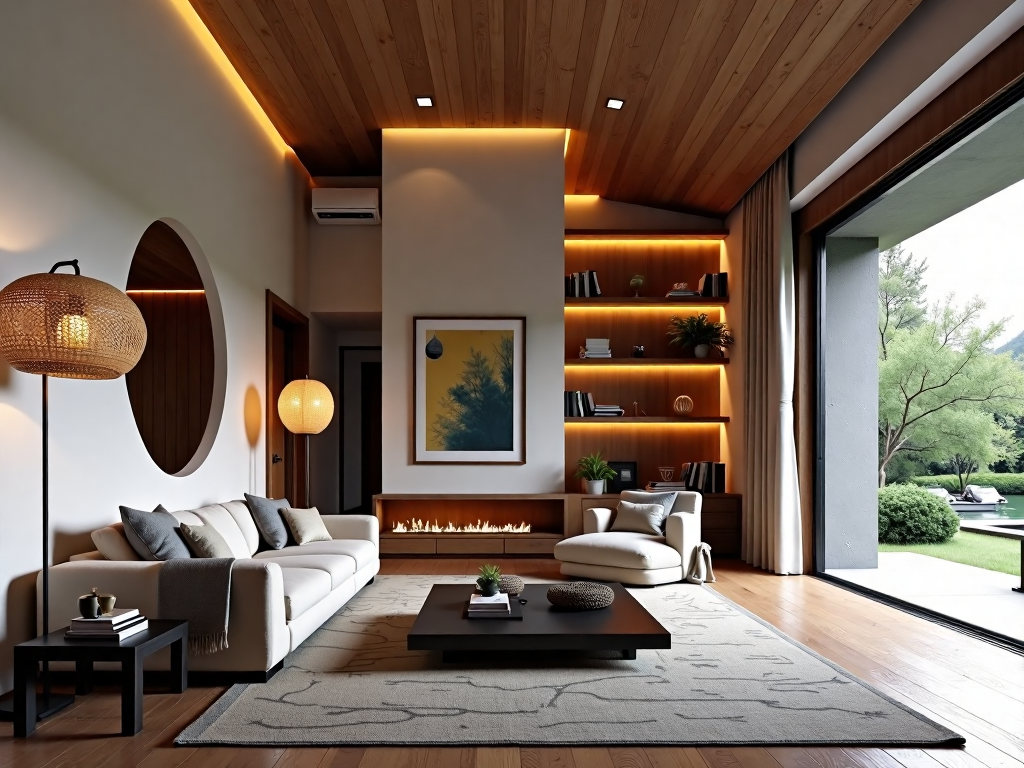 Oriental Aesthetics Modern Living Room Oriental Aesthetics Modern Living Room