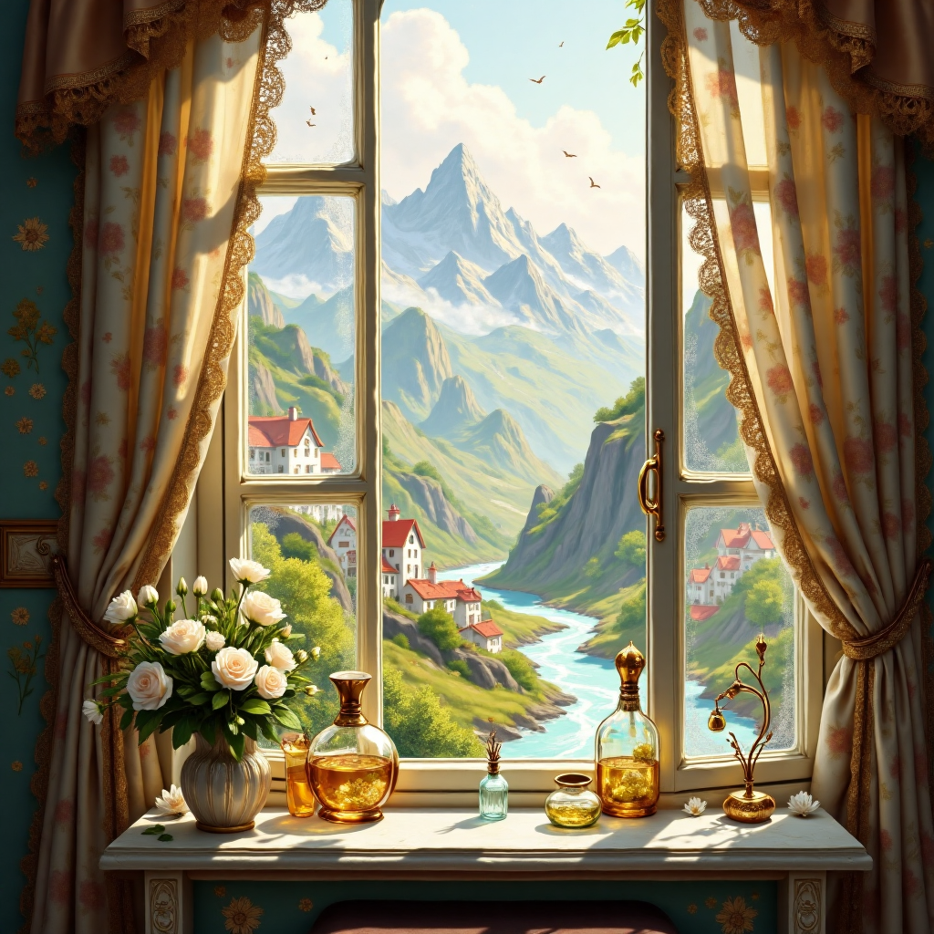 French vintage fragrance still life 法式复古香氛静物