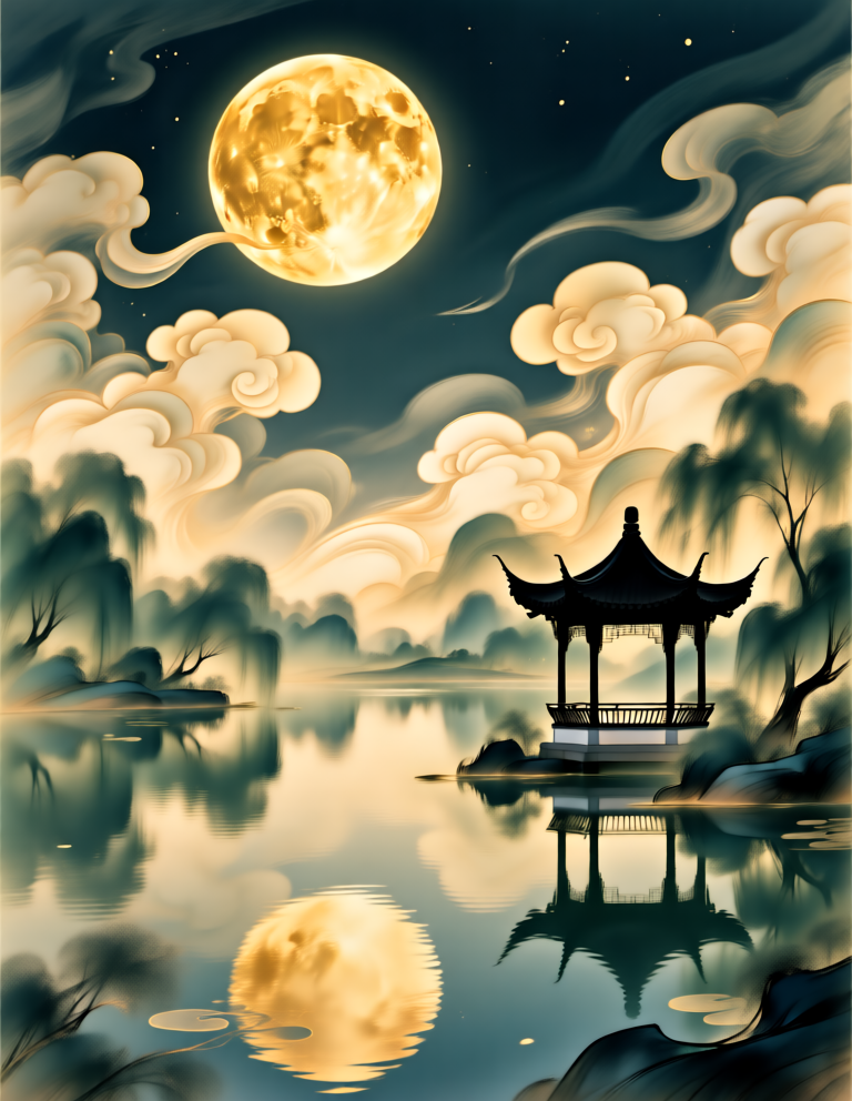 Mid-Autumn Festival Poster Design 中秋海报画面设计