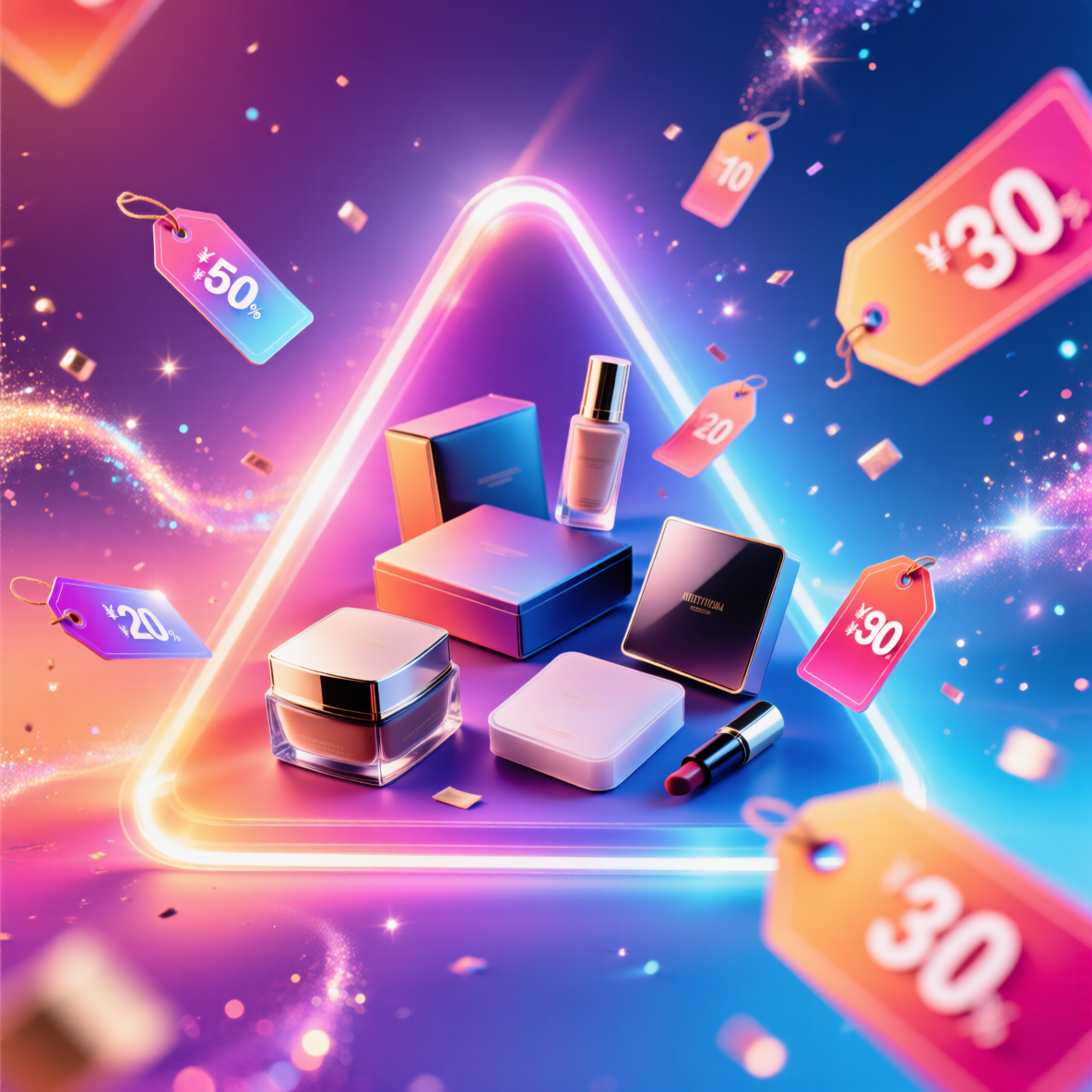 E-commerce marketing 3D screen design 电商营销 3D 画面设计