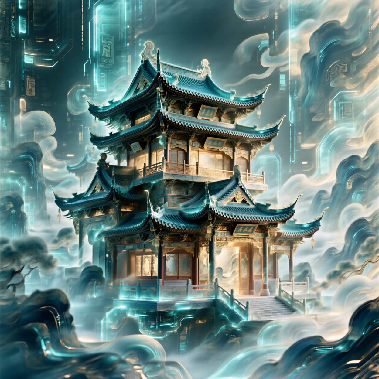 Guofeng Technology Illustration 国风科技插画