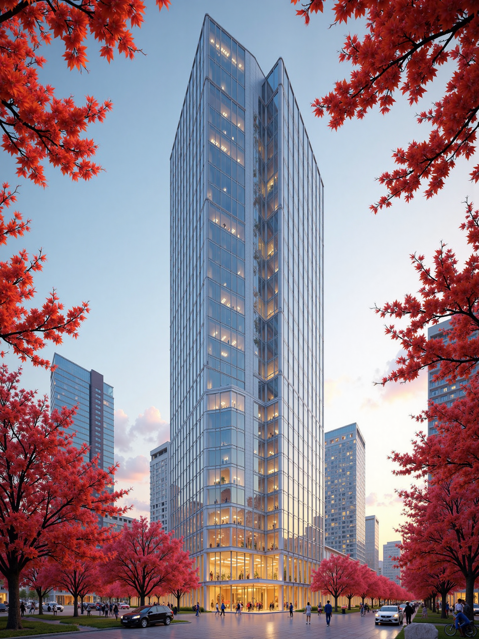 High-rise office building landmark 高层写字楼地标