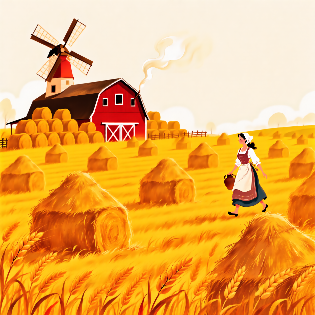 Rural style illustration 田园风格插画