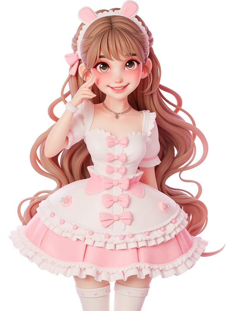 CGI style,Anime Character,Girl,Workflow,