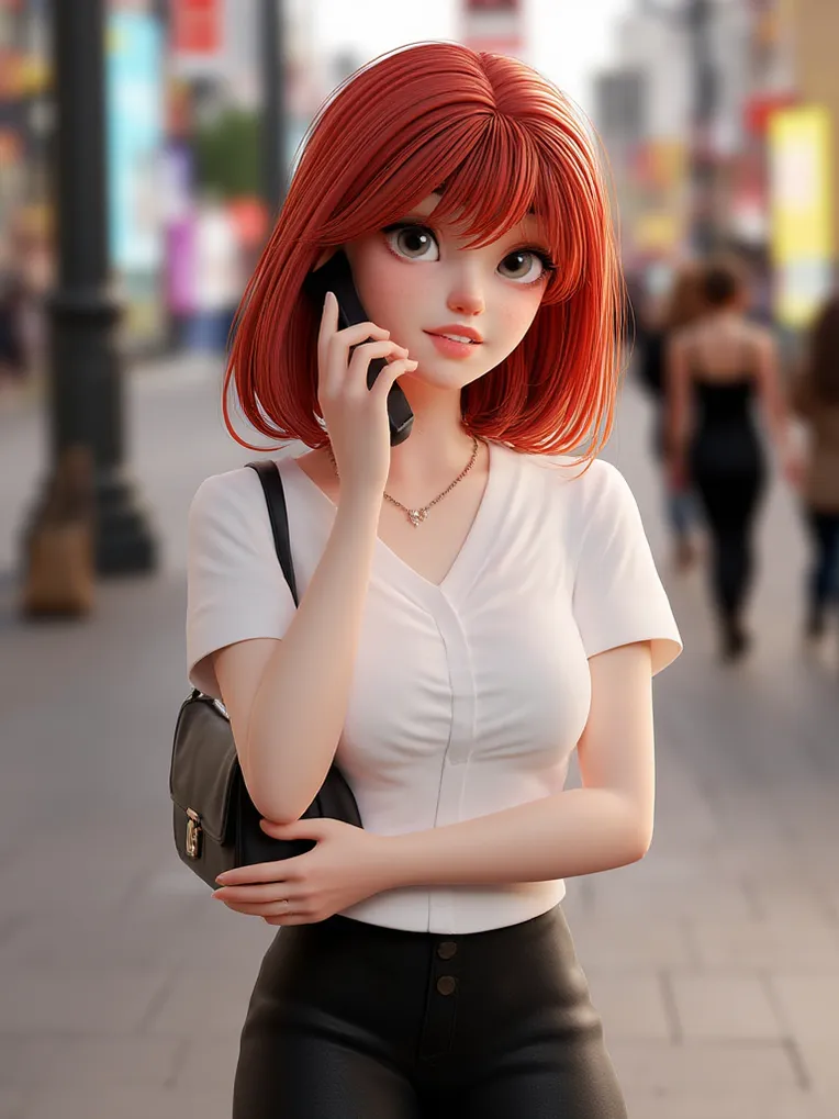 CGI style,Anime Character,Girl,Workflow,